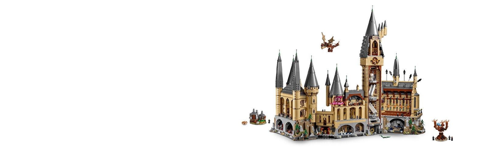 LEGO Harry Potter O Castelo de Hogwarts, Kit de Construção Mágica com  Microfiguras de Harry, Hermione, Ron e Dementors