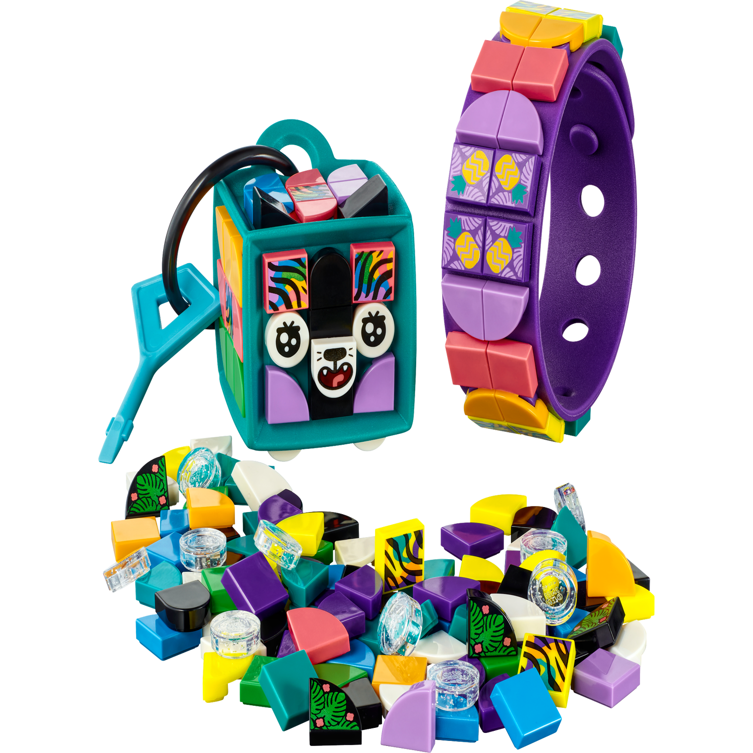 Neon Tiger Bracelet & Bag Tag 41945 | DOTS | Buy online at the Official  LEGO® Shop IE