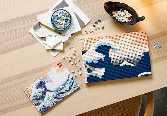 Lego Art Hokusai – The Great Wave Wall Art Adults Set 31208 : Target