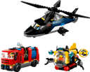 LEGO City 60462 Kombinationsset mit Hubschrauber, Löschauto und U-Boot