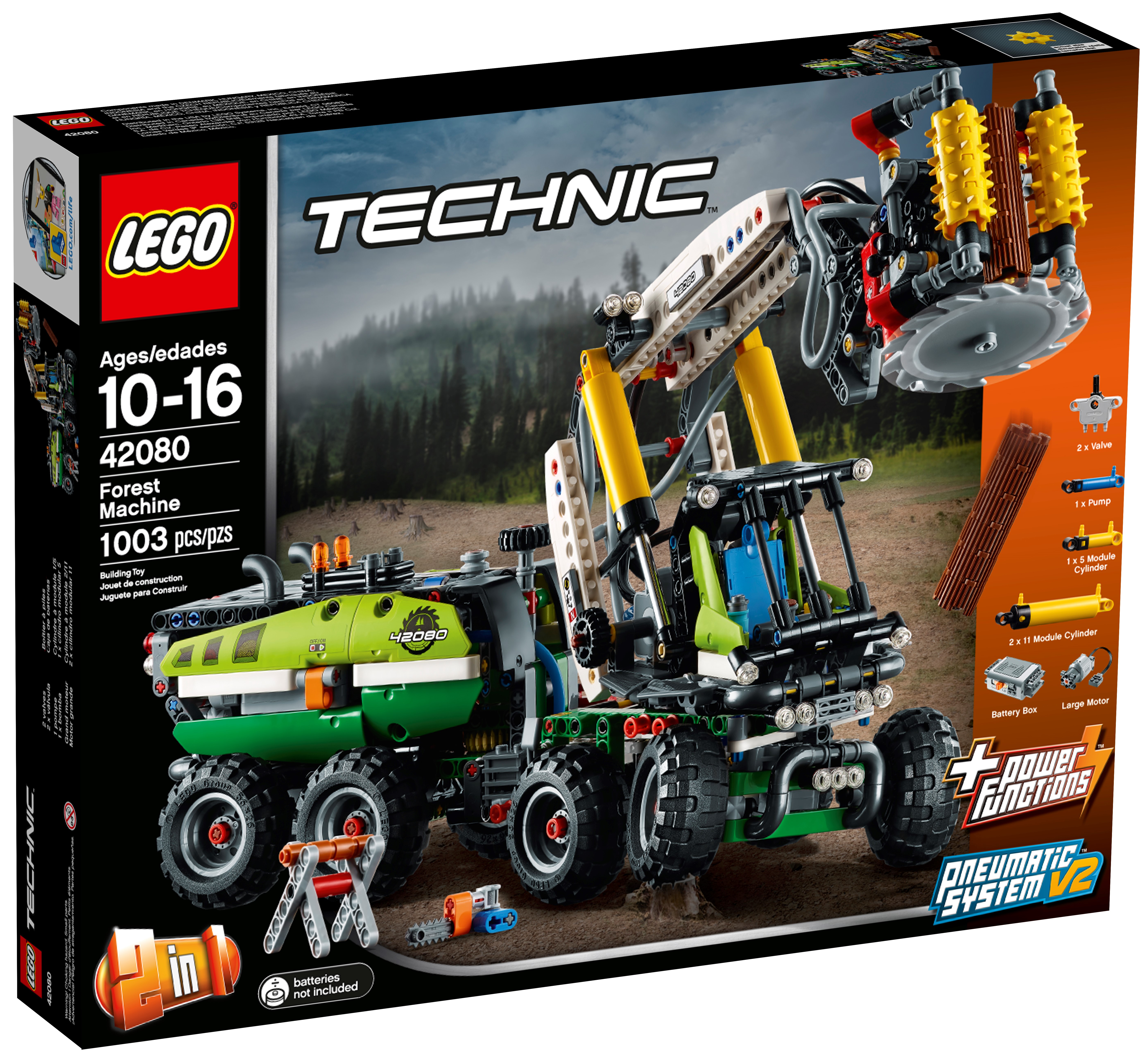 LEGO TECHNIC 42080 Forest machine Feuille Autocollant decals logo transferts-Neuf 