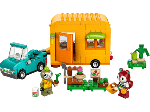 Caravane et stand de jardinage de Racine