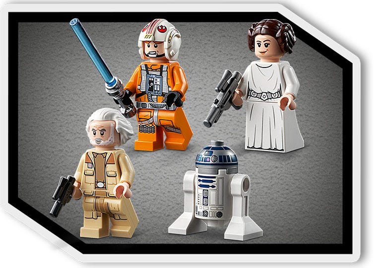 HOT Luke Skywalker Caza Estelar Ala X Lego Caza Ala-X De Luke
