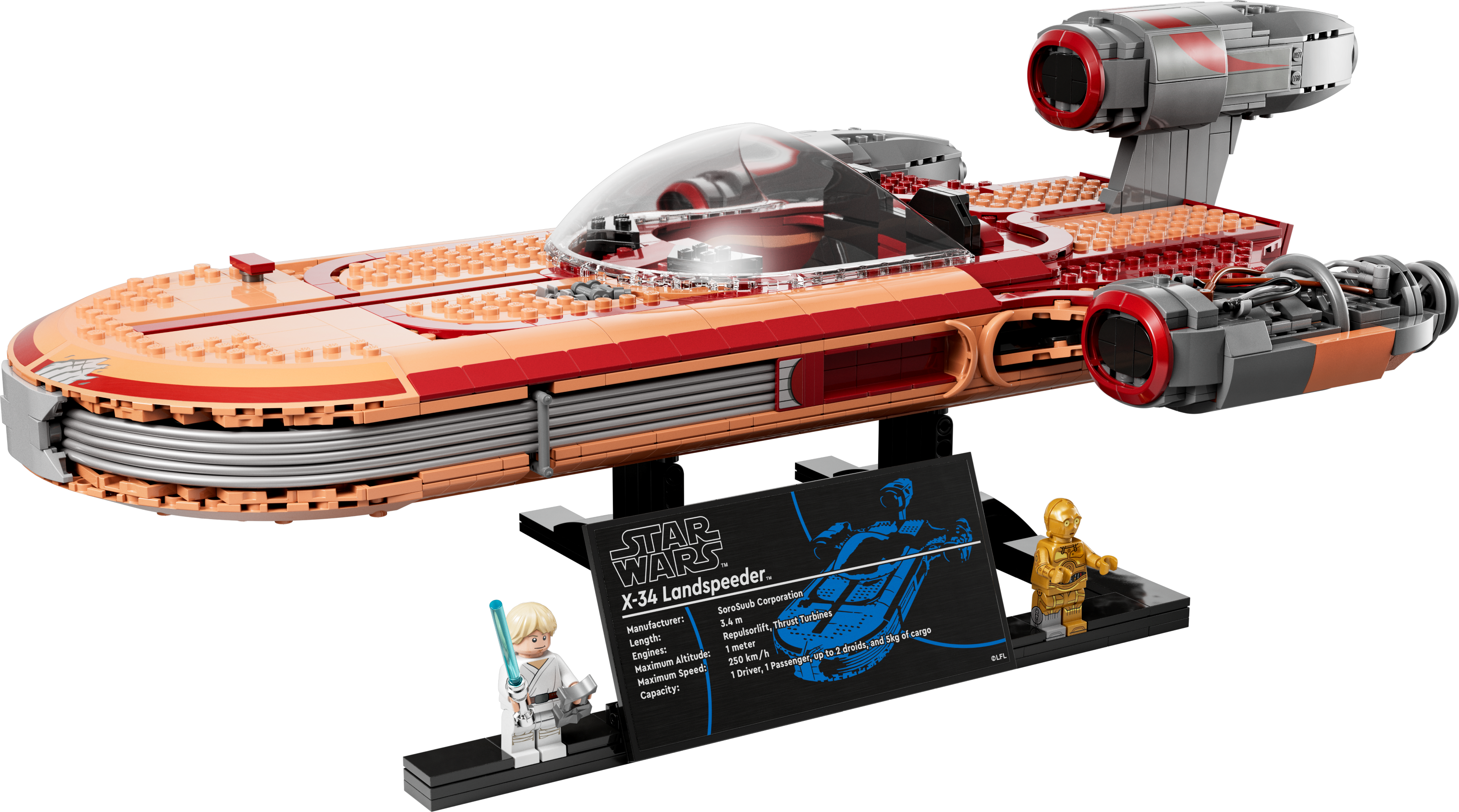 Dempsey kom sammen Snestorm Luke Skywalker's Landspeeder™ 75341 | Star Wars™ | Buy online at the  Official LEGO® Shop US