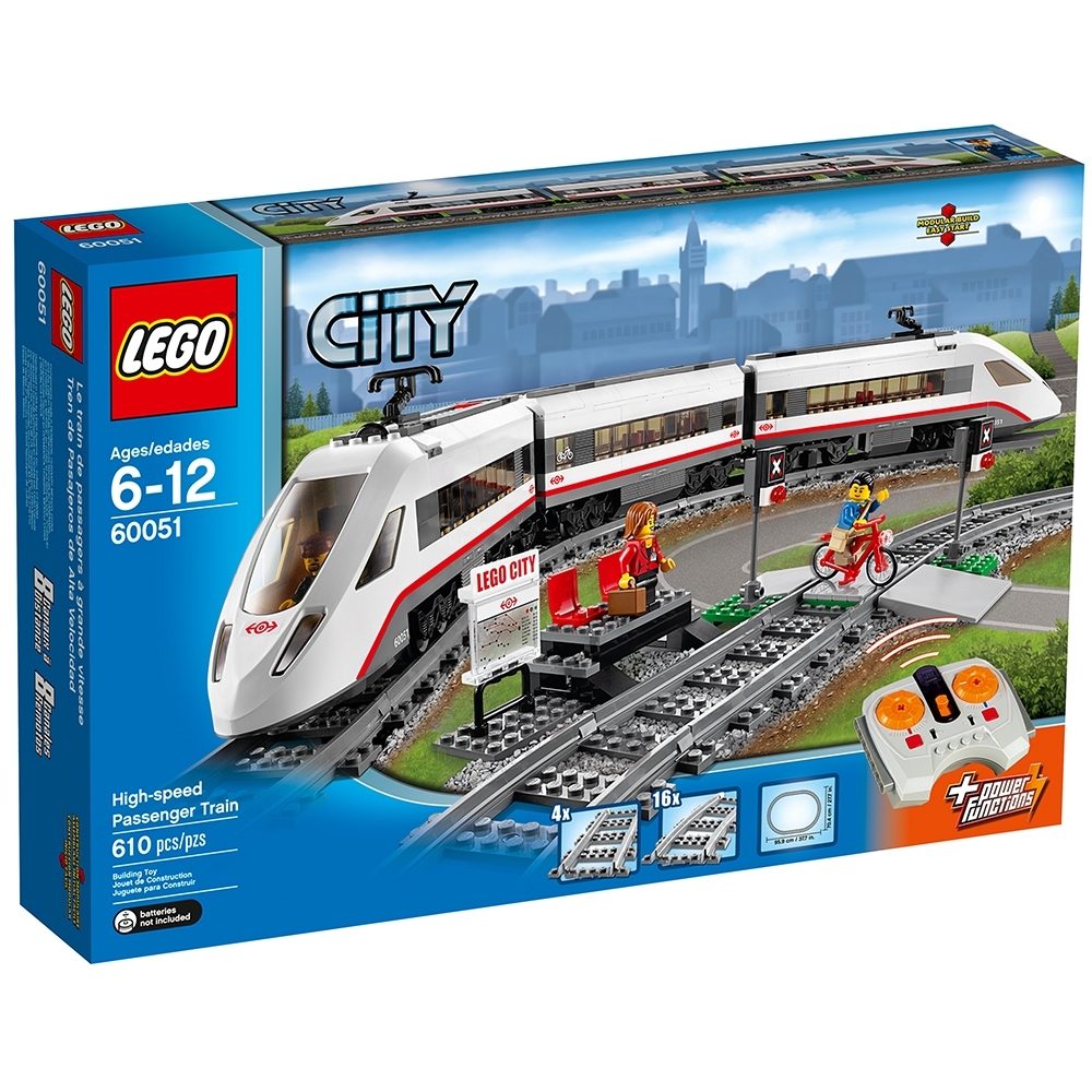 ENGINE ZUG Lego® Eisenbahn RC TRAIN 60051 Lok ICE Triebwagen inkl Power F 