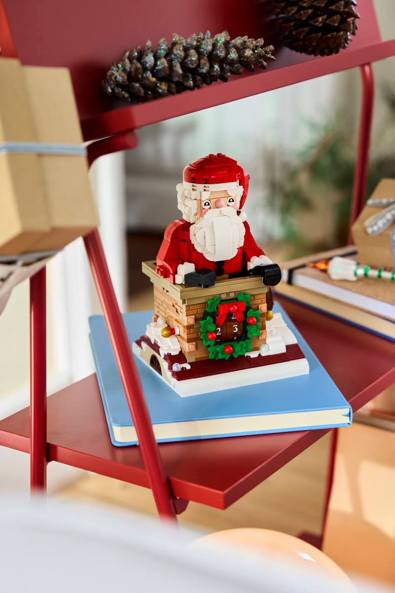 LEGO Santa's Holiday Countdown displayed on a shelf