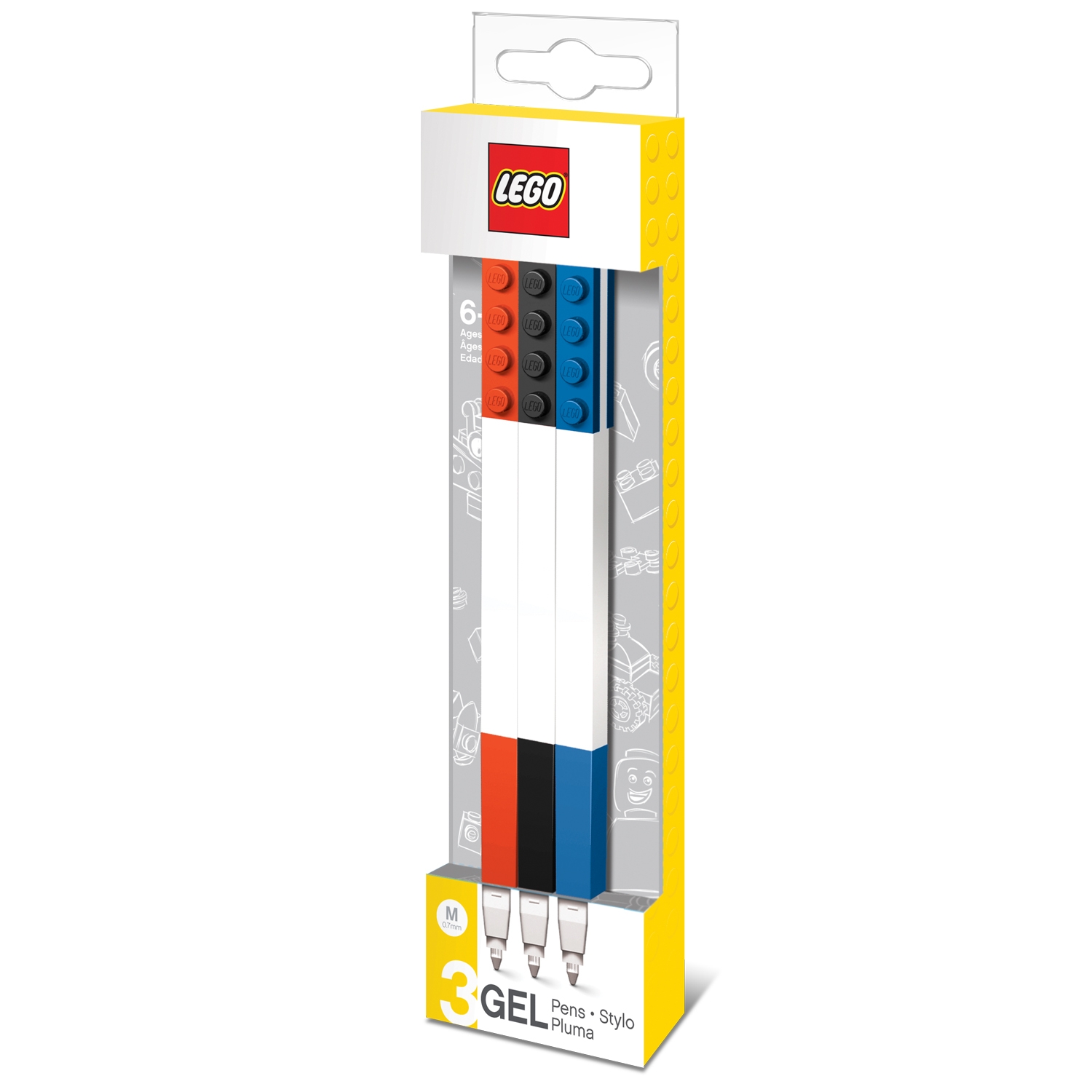 LEGO Stationery 51520 stiftebox blu con bauplatte 51513 ROLLER 3er Set 