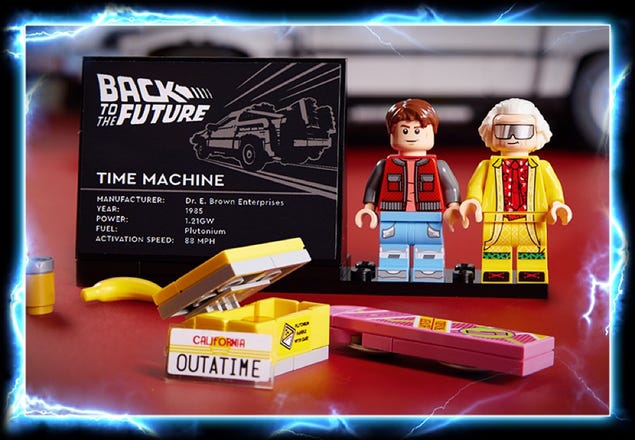 LEGO Icons Back to The Future Time Machine 10300, Model Car Building Kit  Based on The Delorean from The Iconic Movie, Perfect Build for Teens and  Adults Who Love to Create : Toys & Games 