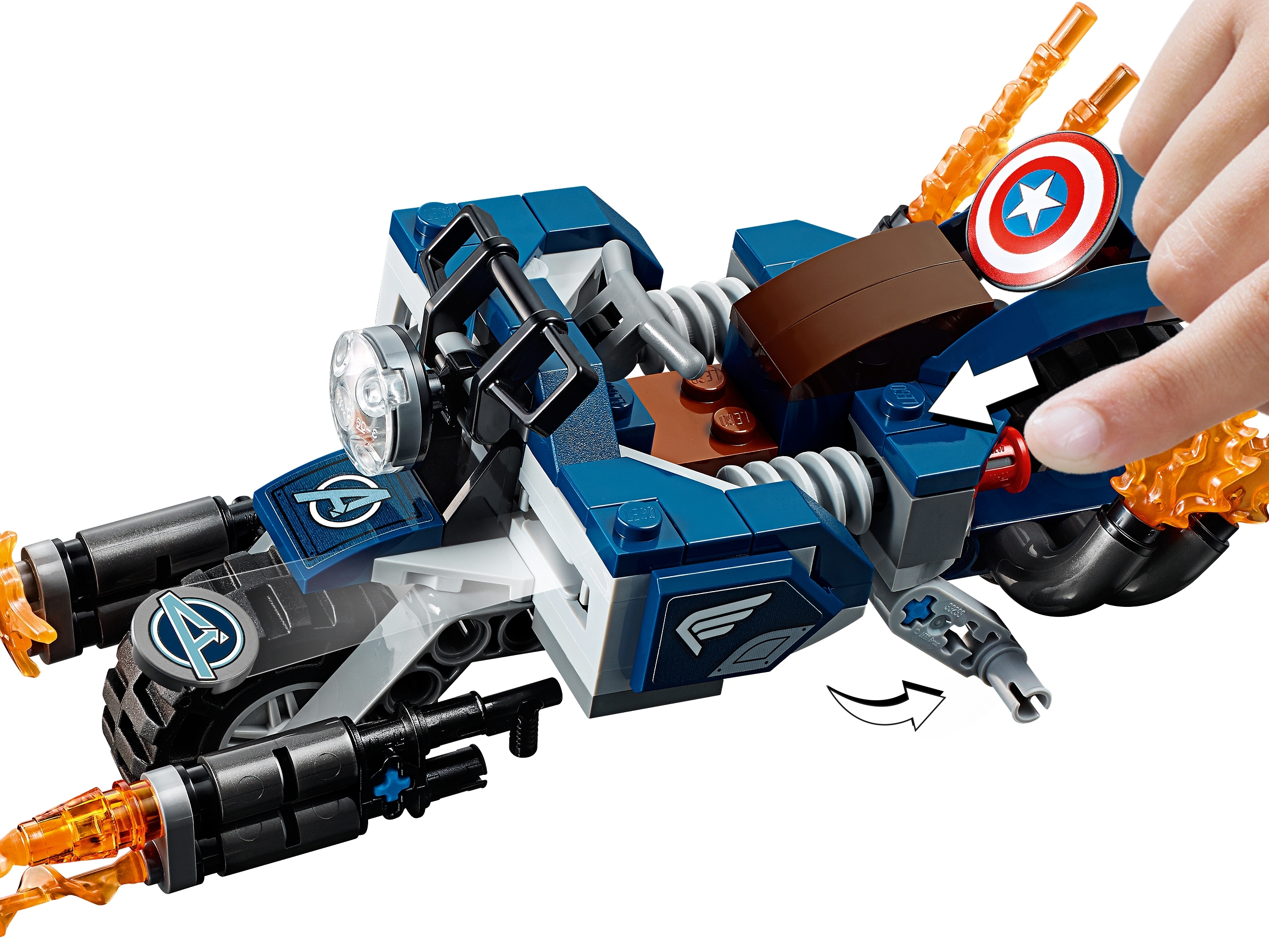 for sale online 76123 Outriders Attack Super Heroes LEGO Captain America 