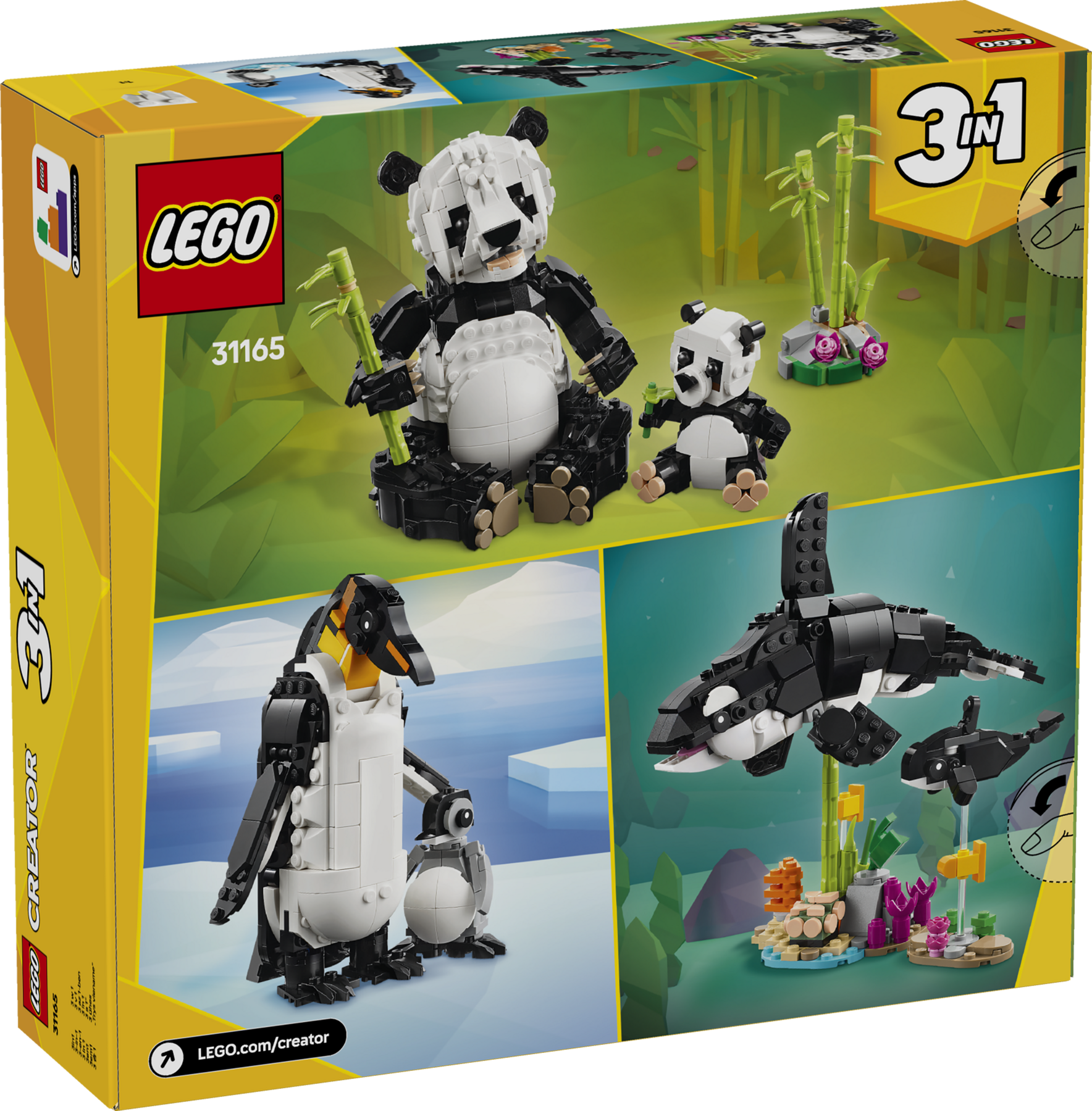 Wild Animals: Panda Family 31165 | Creator 3-in-1 | Buy online at
