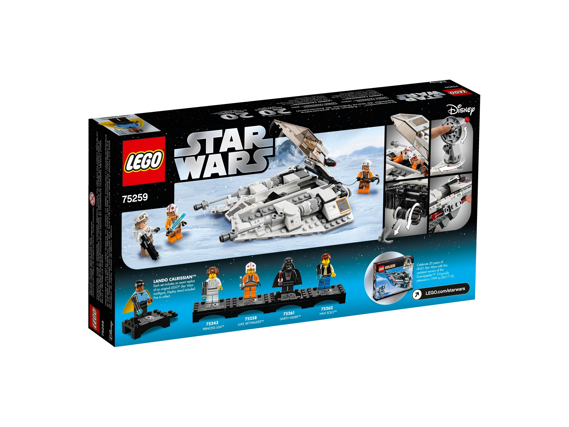Hoth Rebel Trooper Tower Gun 20th Anniversary Edition 75259 Lego Star Wars 