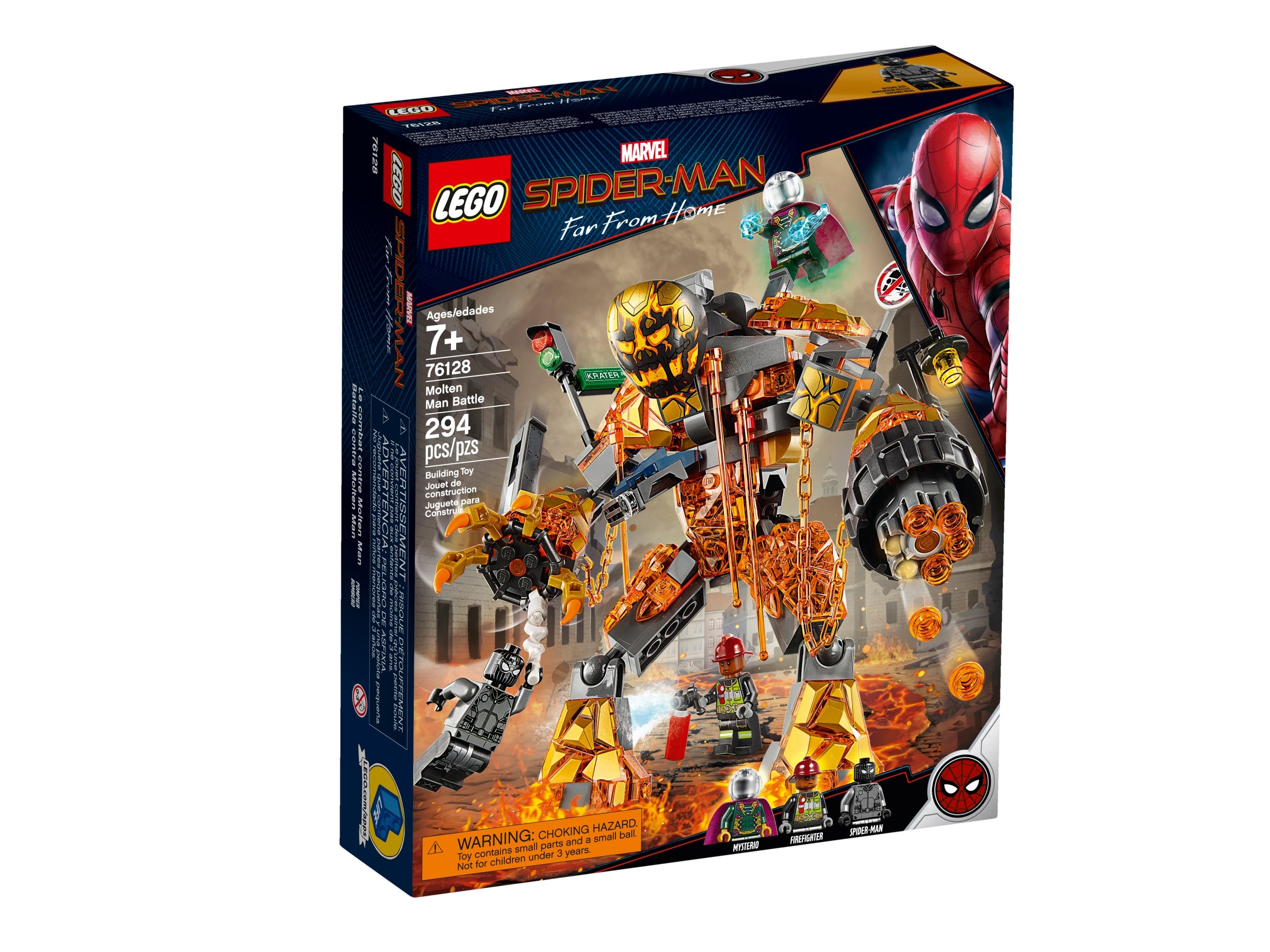 LEGO Marvel Far from Home Fire Man Figure from set 76128 NEUF