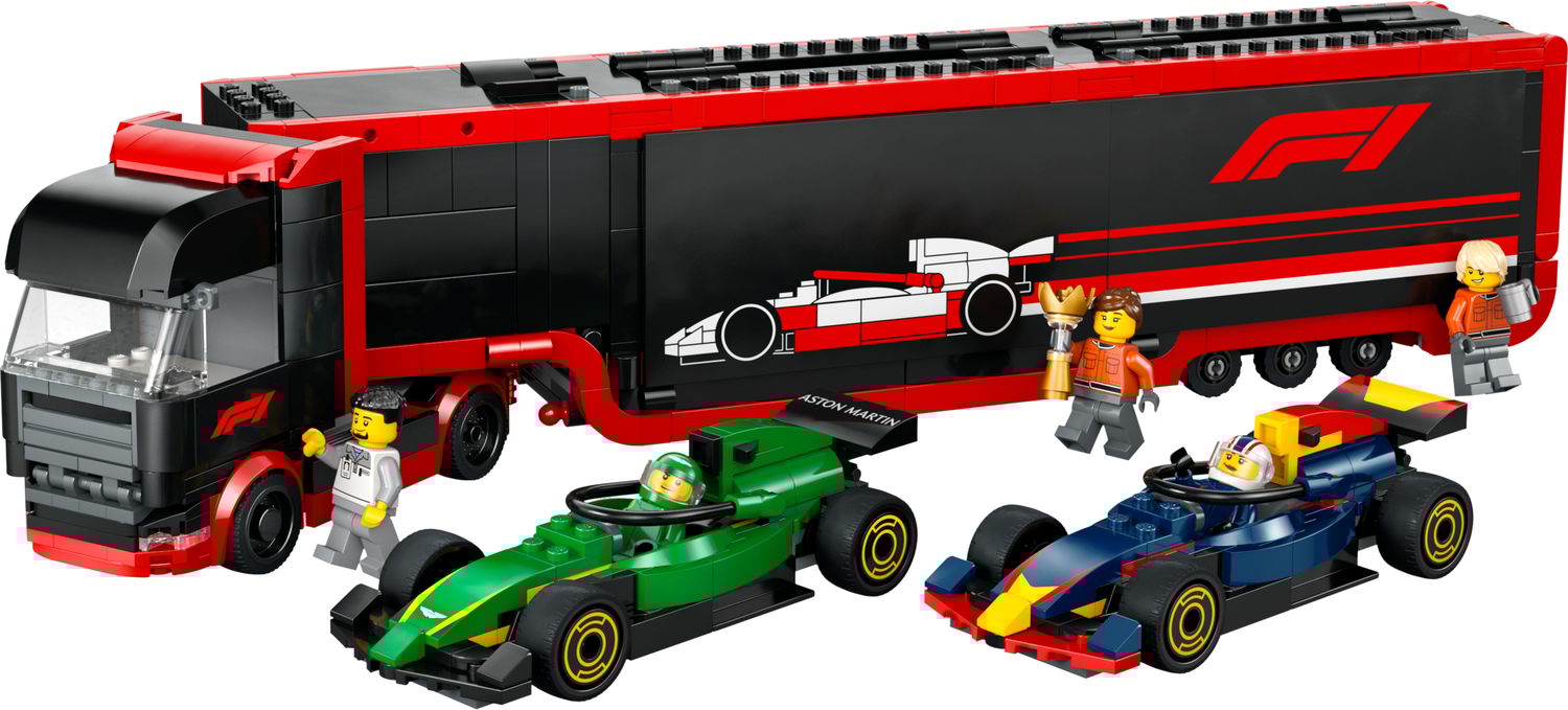 Semi Truck Lego Ferrari Transporter F1® Truck With RB20 AMR24