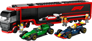 Camion de F1® avec voitures de F1® RB20 et AMR24
