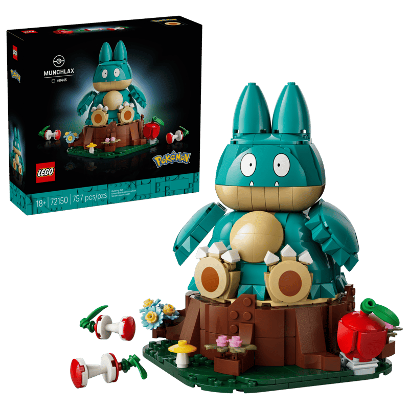 LEGO Pokémon Munchlax 72150 box art - tampilan depan kemasan