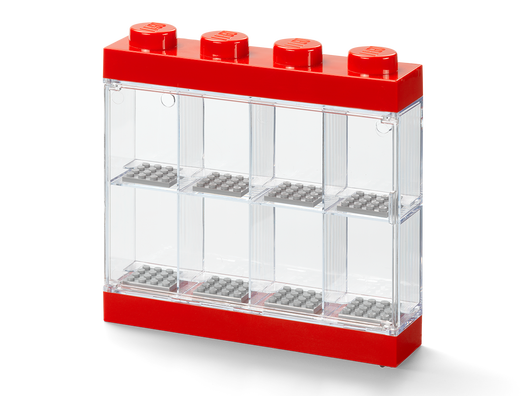 LEGO 5006151 - Udstillingskasse til 8 minifigurer – rød