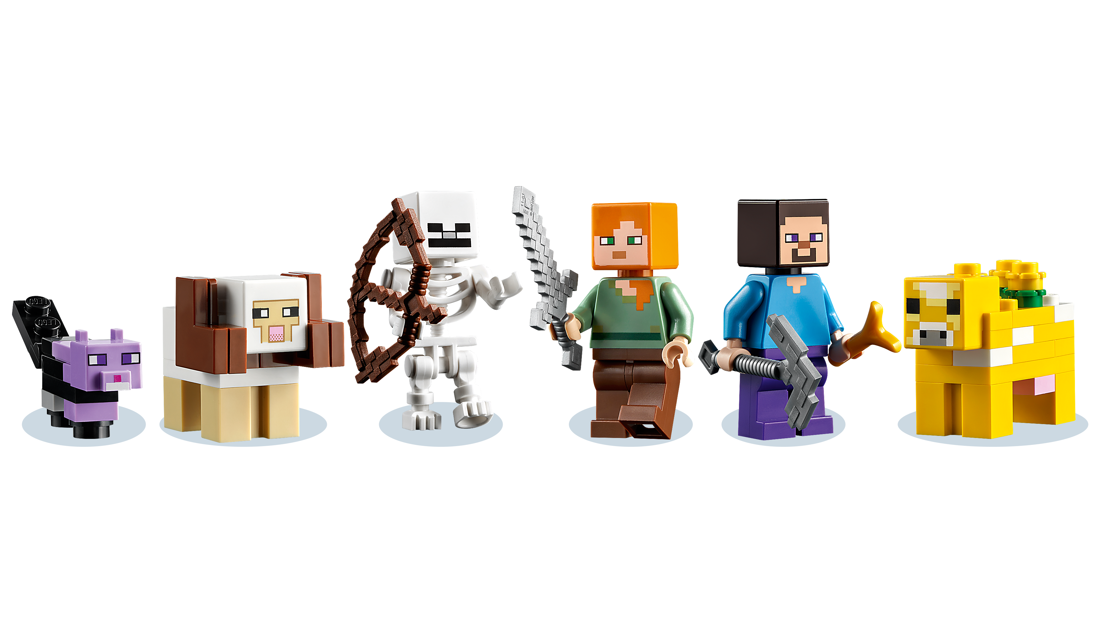 LEGO 21169 Minecraft La Primera Aventura Juguete de construcción con Mini Figuras de Steve, Alex, Esqueleto y más 