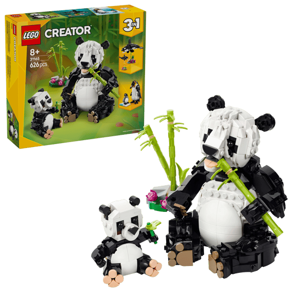 LEGO 31165 Animaux sauvages : la famille de pandas — visuel 2 sur 8
