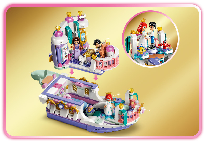 Ariel's Royal Wedding Boat 43299 | Disney™ | Buy online at the