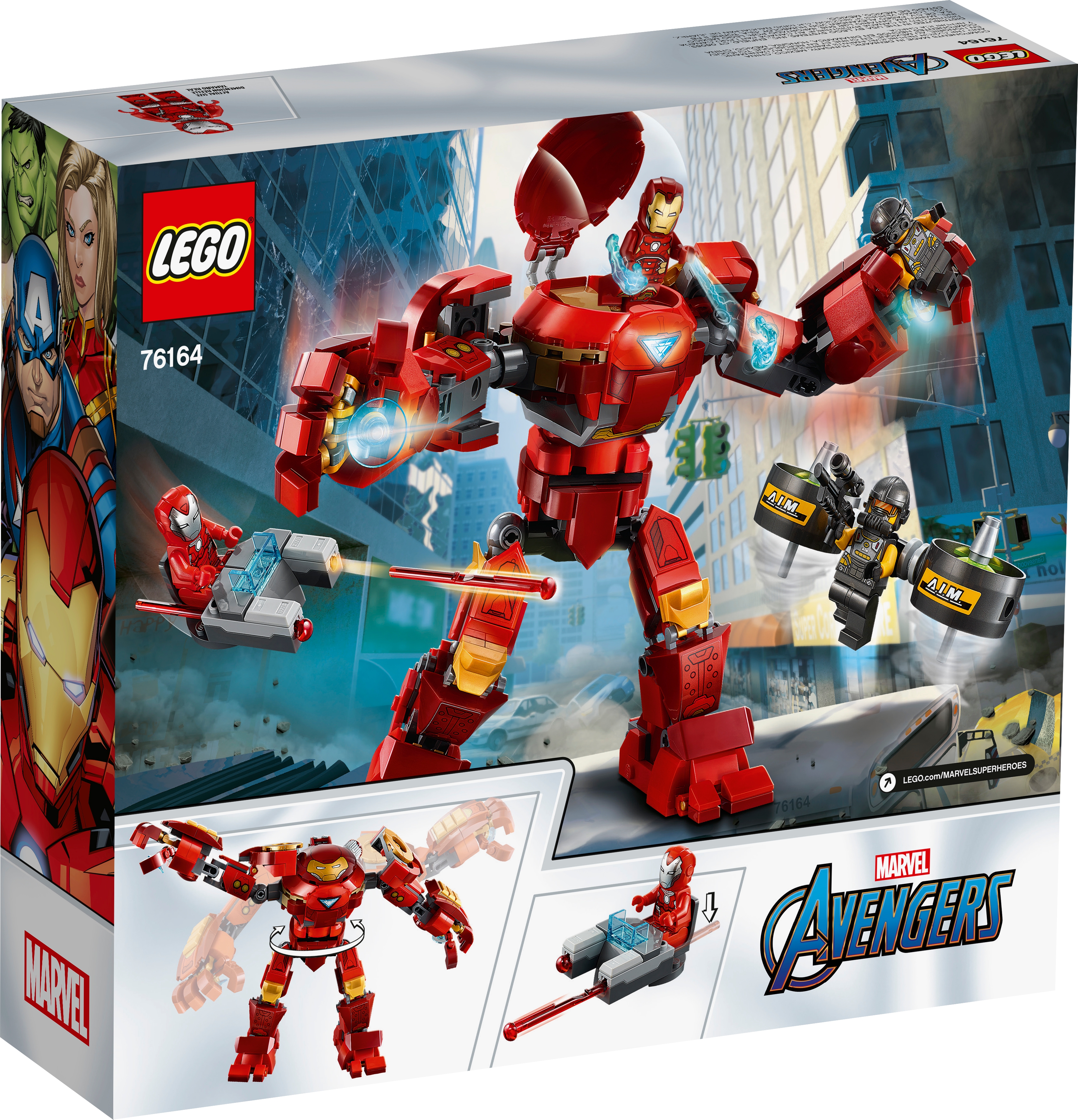 Iron Man HulkBuster Set 2 Mini Figure Red Silver Avengers End Game UK Seller 