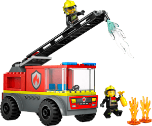 Camion de pompiers avec échelle