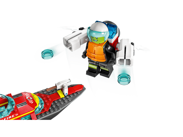 LEGO 60373 Le bateau de sauvetage des pompiers — visuel 5 sur 8