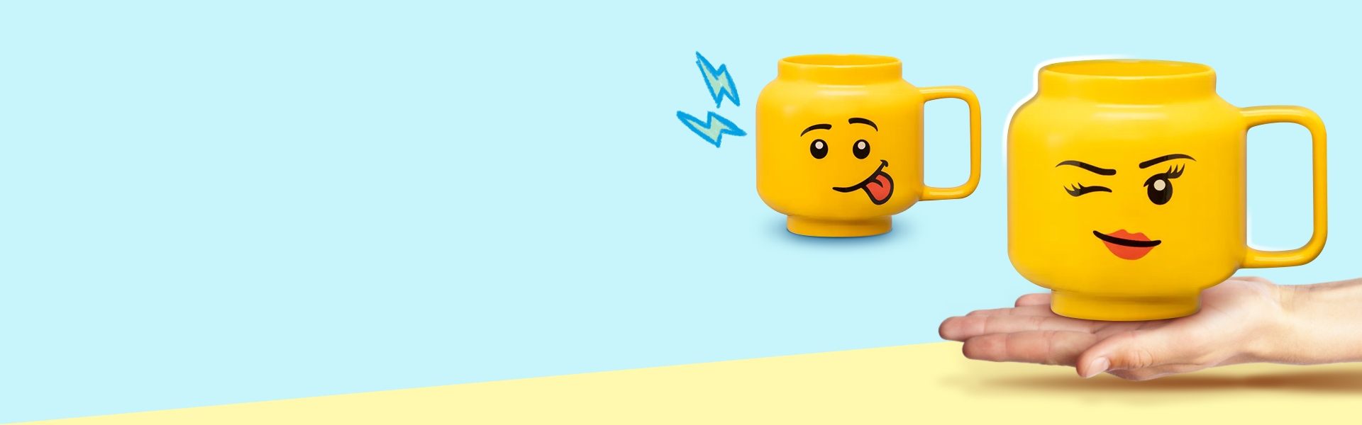 コップ Large Winking Girl Ceramic Mug 5007876 | Minifigures | Buy online