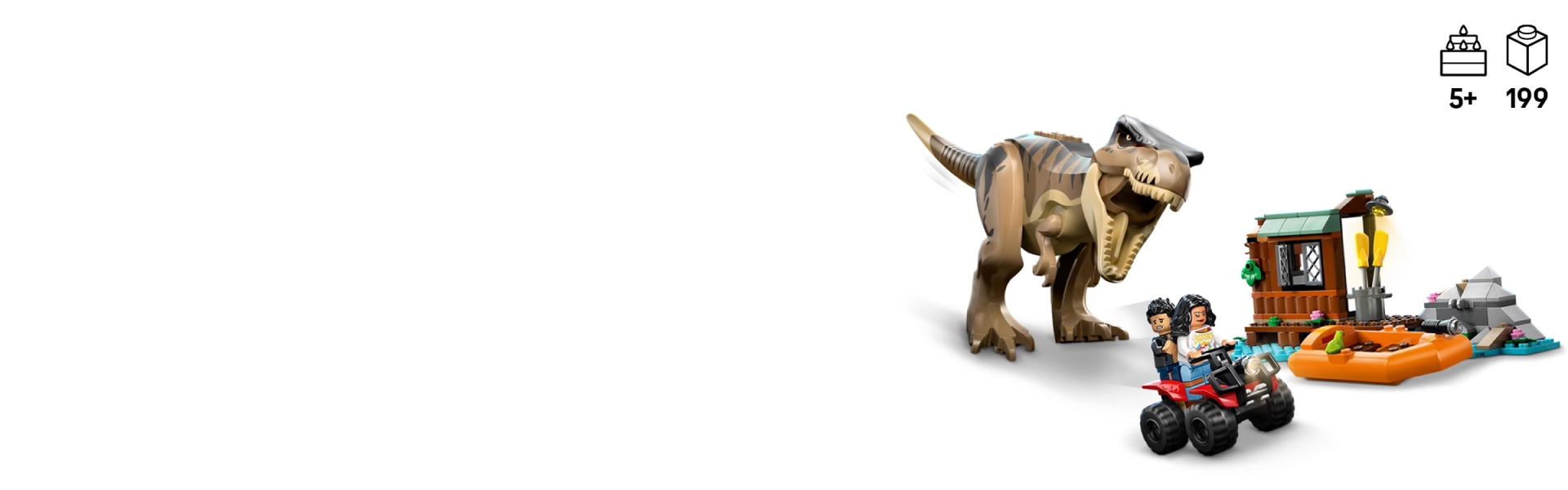 T-レックス 川づたいの脱出 76975 | ジュラシック・ワールド |レゴ