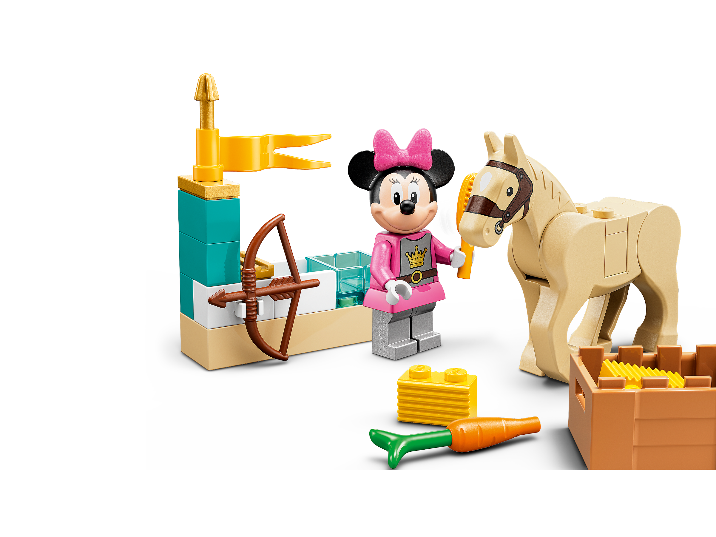 Dragón y Caballo de Juguete LEGO 10780 Disney Mickey y Sus Amigos Figuras Pato Donald y Daisy para Niños de 4 Años o Más Defensores del Castillo 