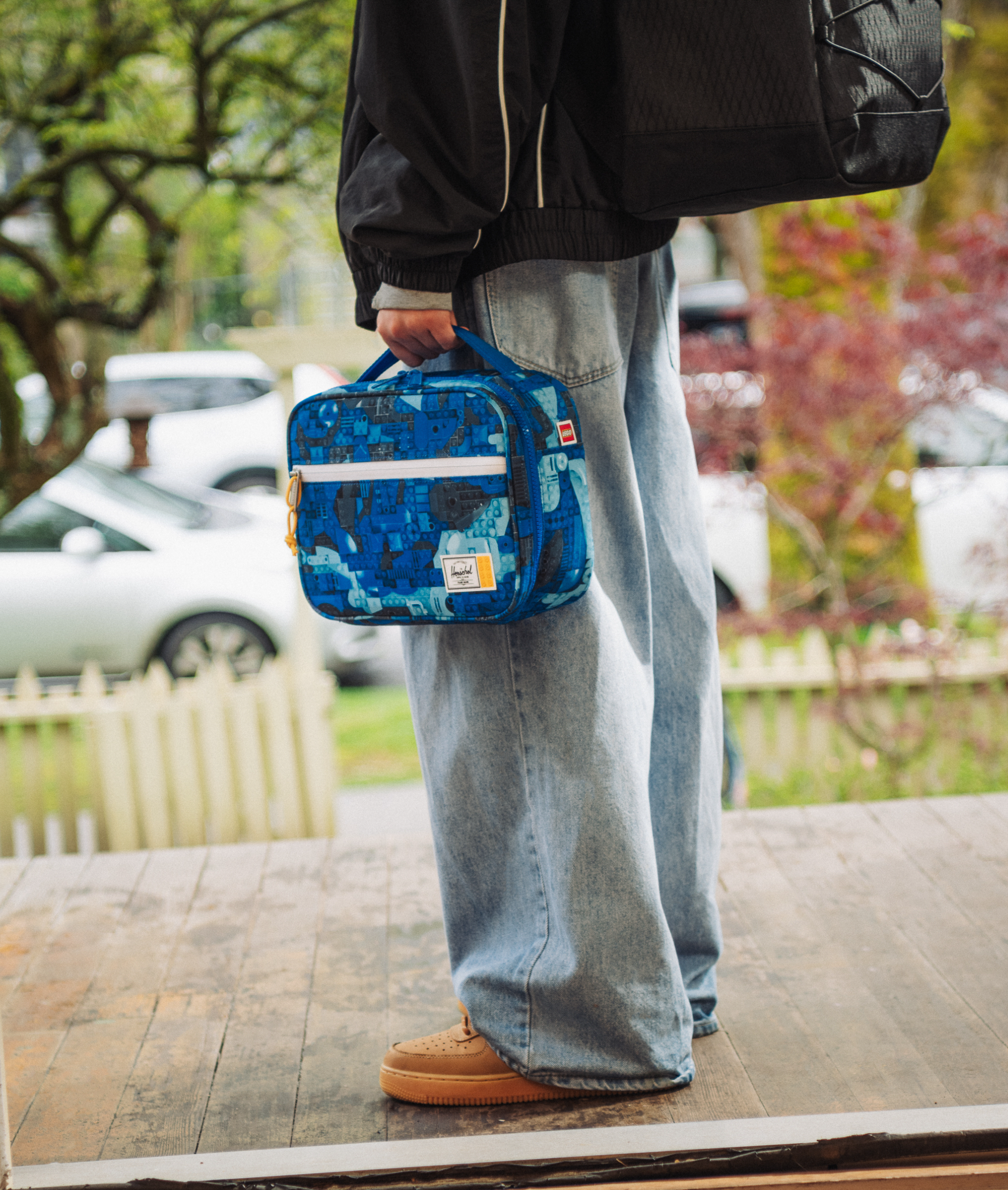 Pop Quiz Lunch Box Little Herschel™ – Abstract Bricks Blue 5010431