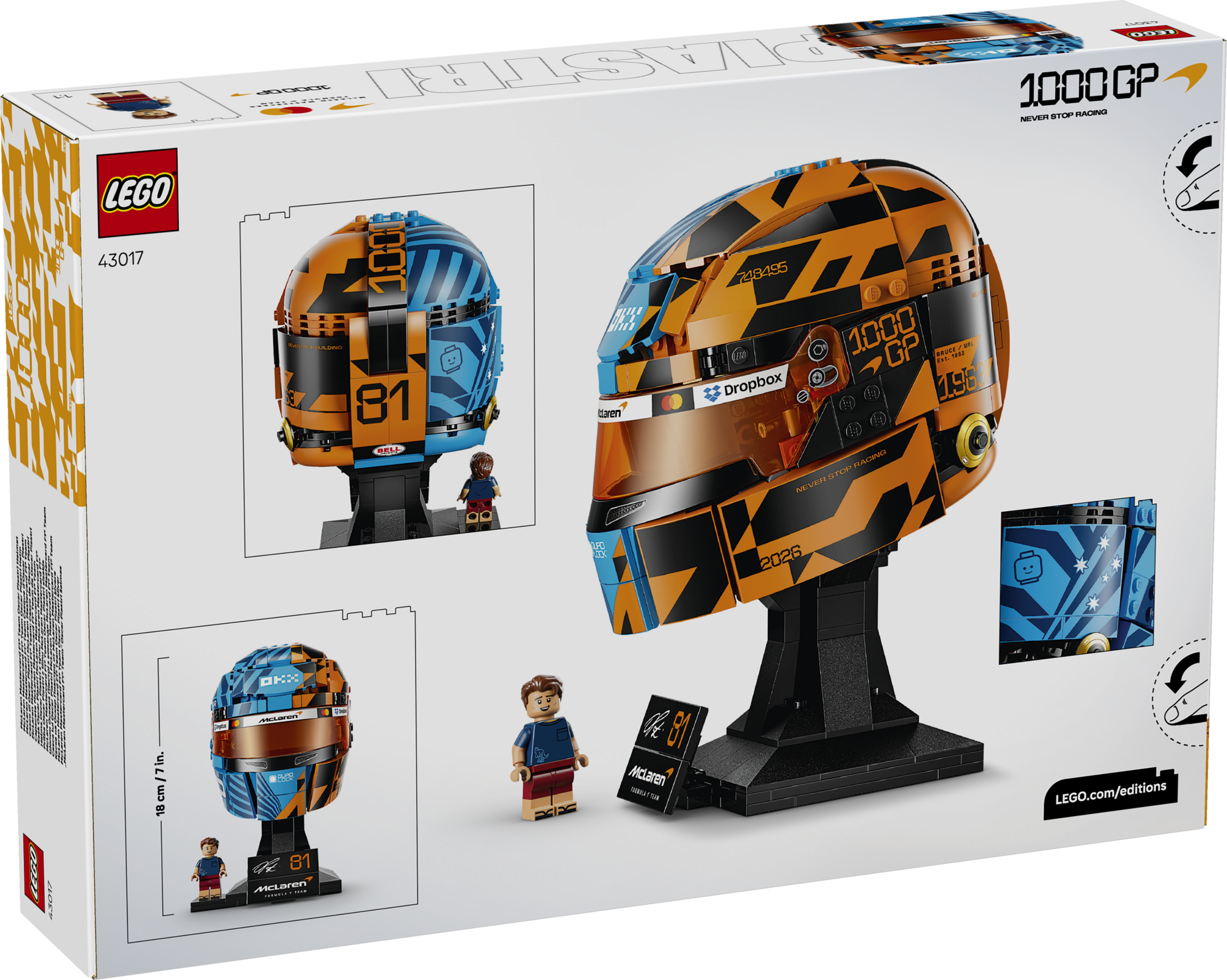 McLaren Mastercard F1® Team オスカー・ピアストリのヘルメット 43017