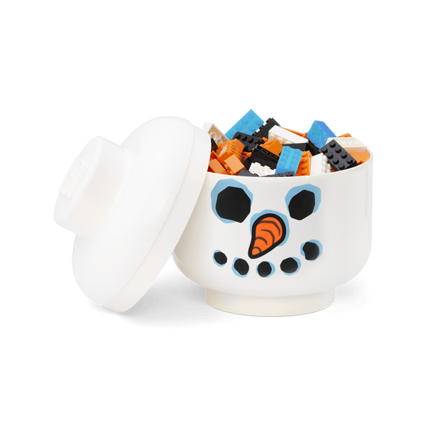 LEGO 5009863 Petite boîte de rangement Tête de bonhomme de neige — visuel 2 sur 3