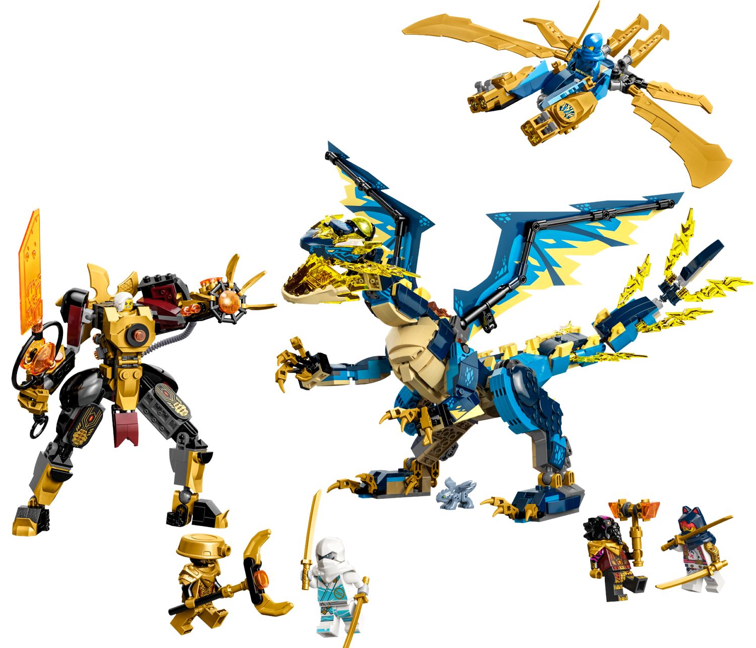 Elemental Dragon vs. The Empress Mech