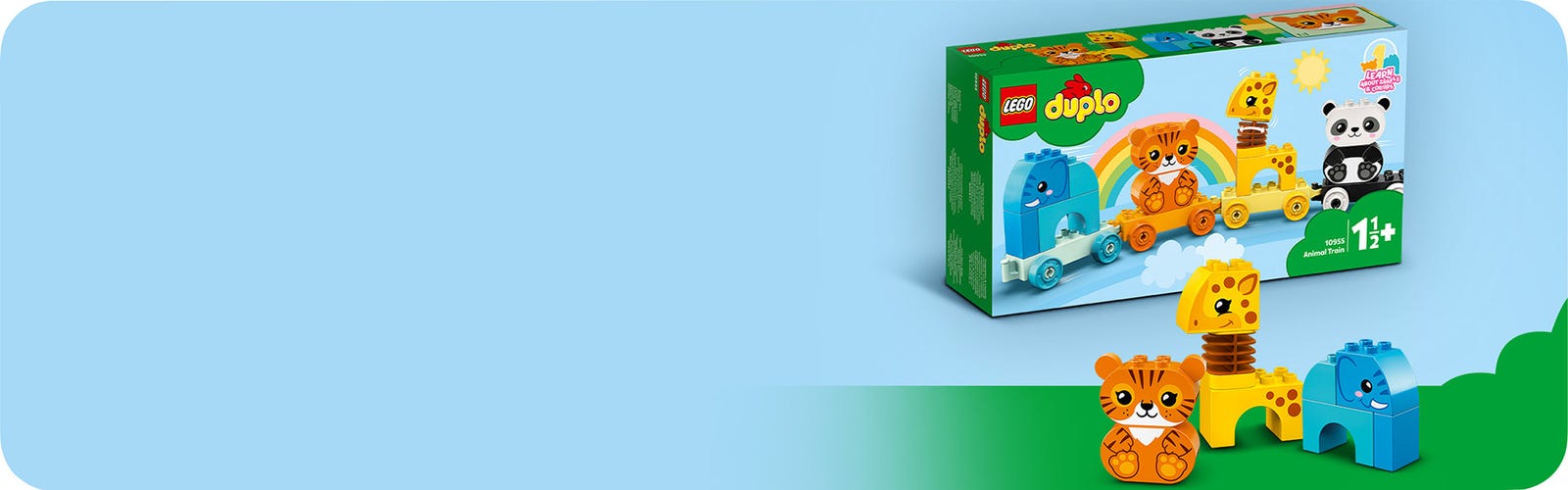 Lego DUPLO-Mon premier train animal 10955, jouets pour les tout-petits et  les enfants de 1.5 à 3 ans avec éléphant, tigre, Krasnoand girafe -  AliExpress