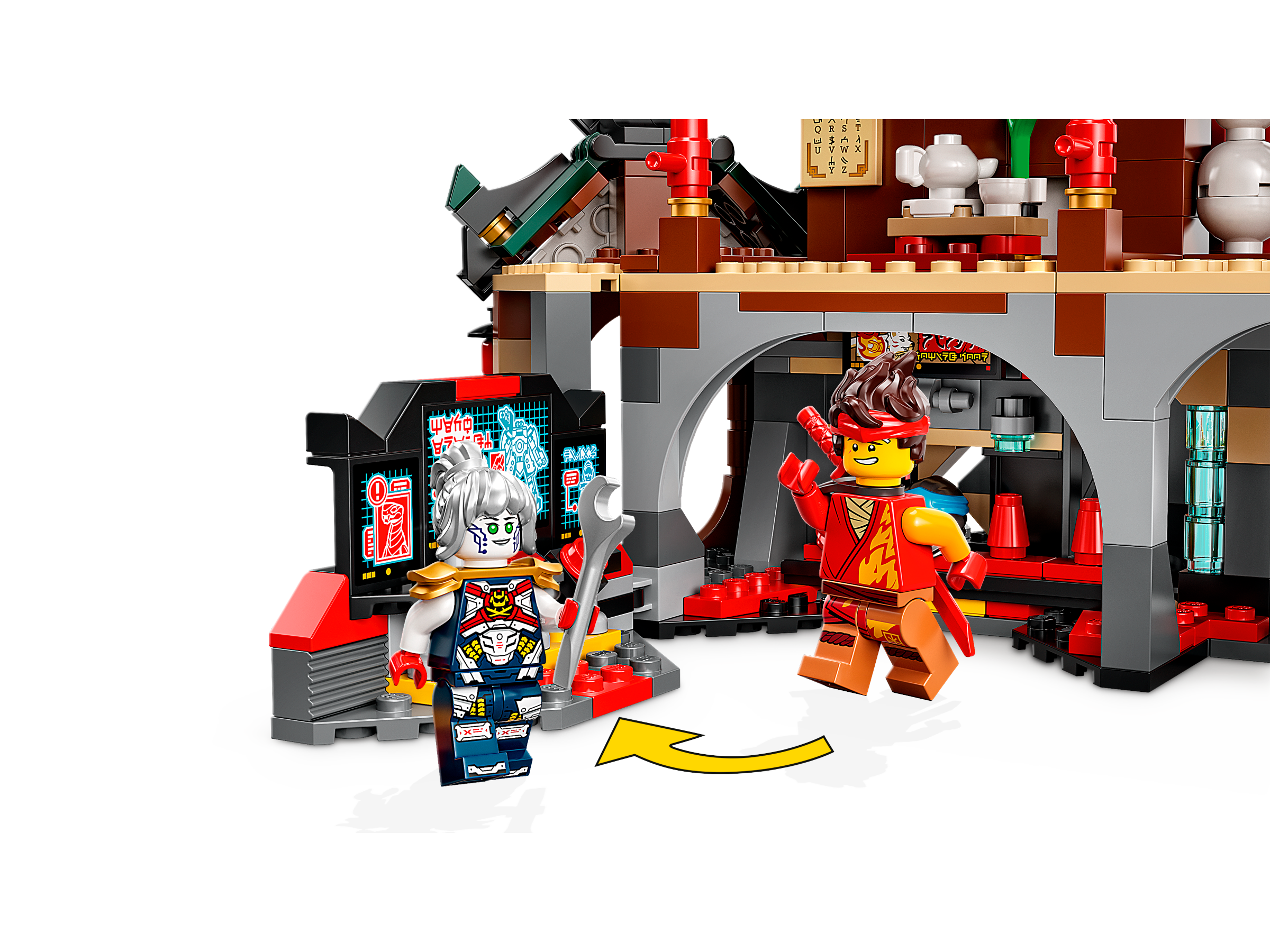  LEGO NINJAGO Ninja Dojo Temple Masters of Spinjitzu Set 71767,  Ninja Toy Building Kit with 8 Minifigures and Toy Snake Figure, Collectible  Mission Banner Series, Pretend Play Ninja Set for Kids 