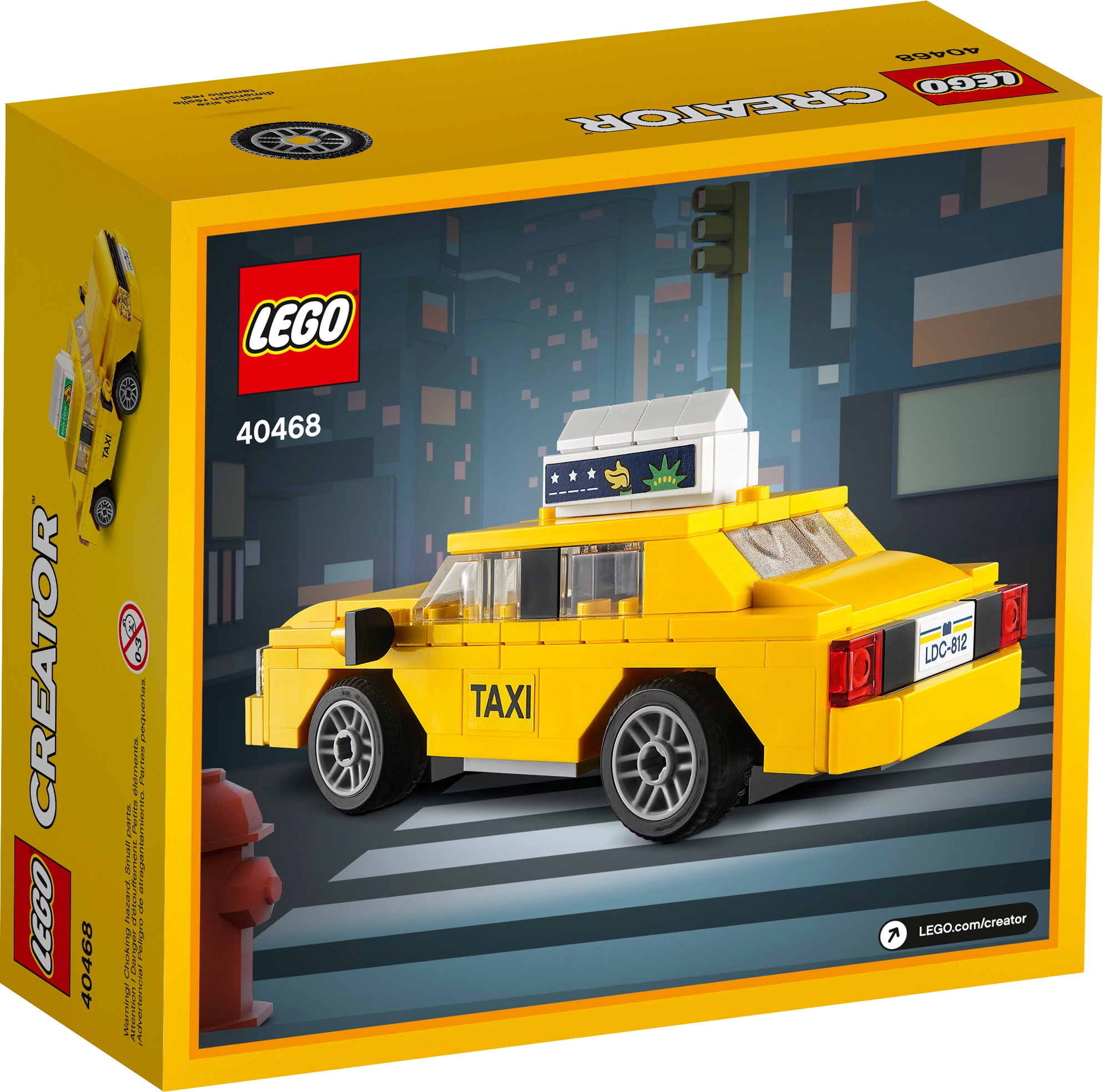 Yellow Taxi Lego Creator 40468