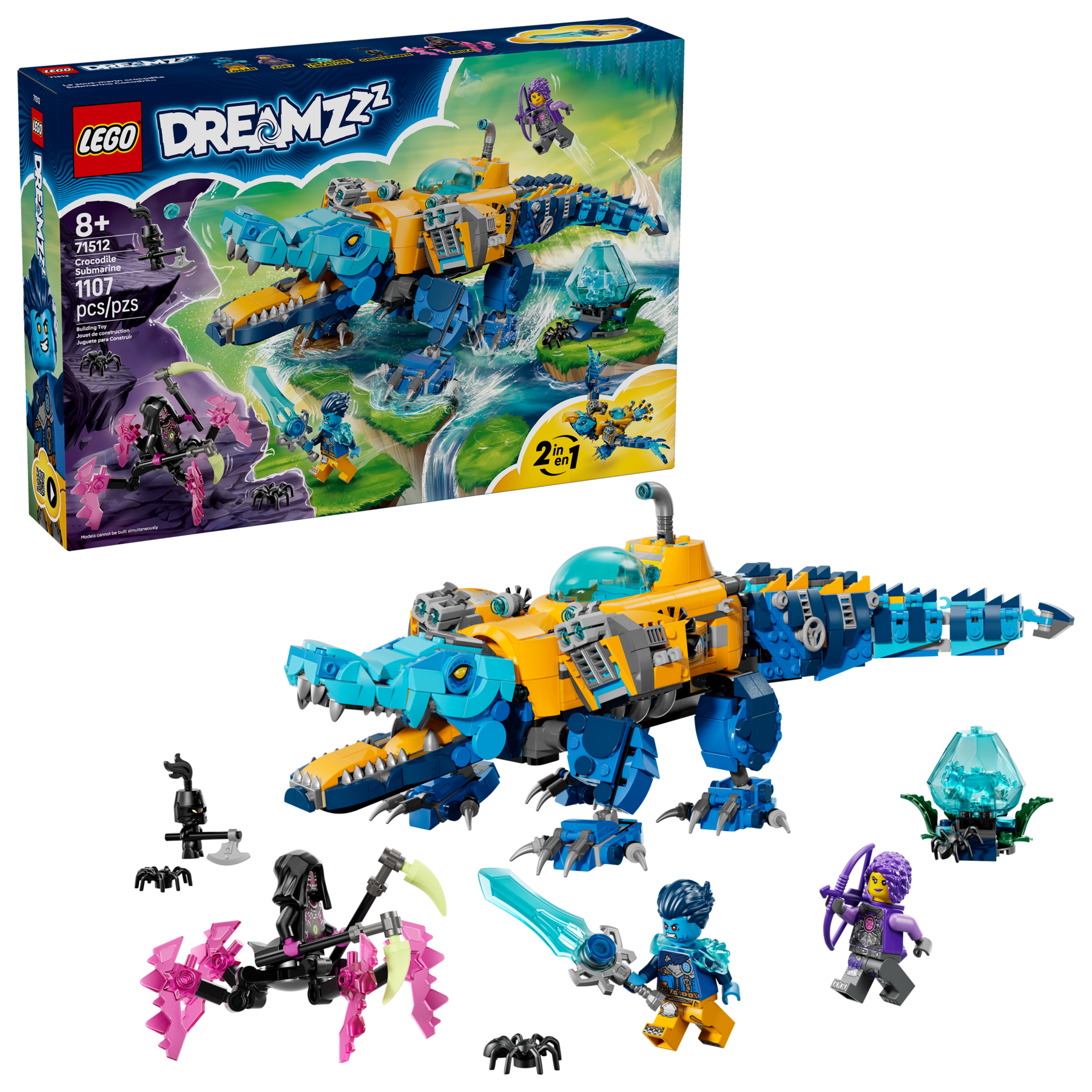 Crocodile Submarine 71512 | LEGO® DREAMZzz™ | Buy online at the