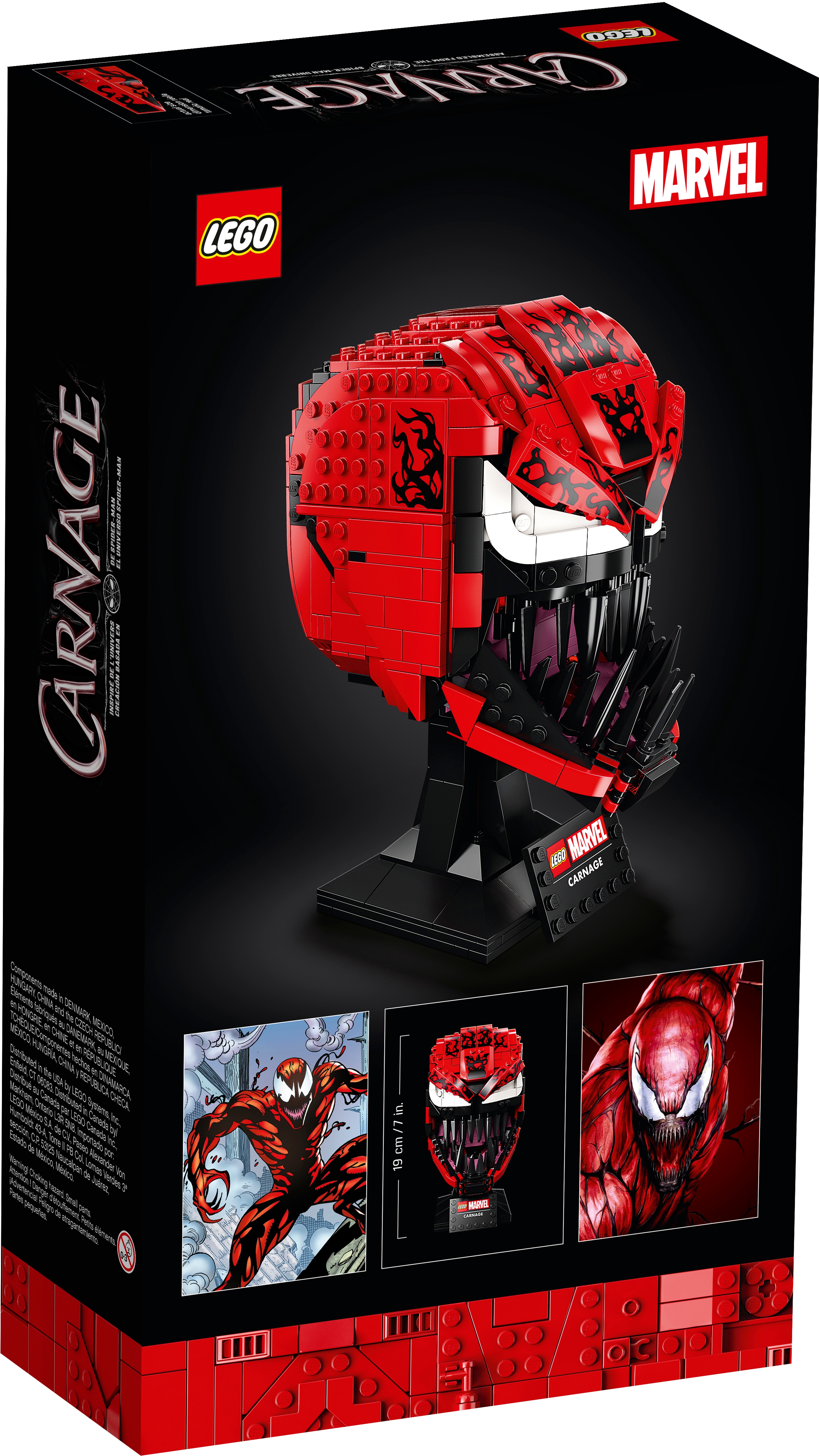 NEW sealed LEGO Carnage head/bust 76199 Spiderman Venom