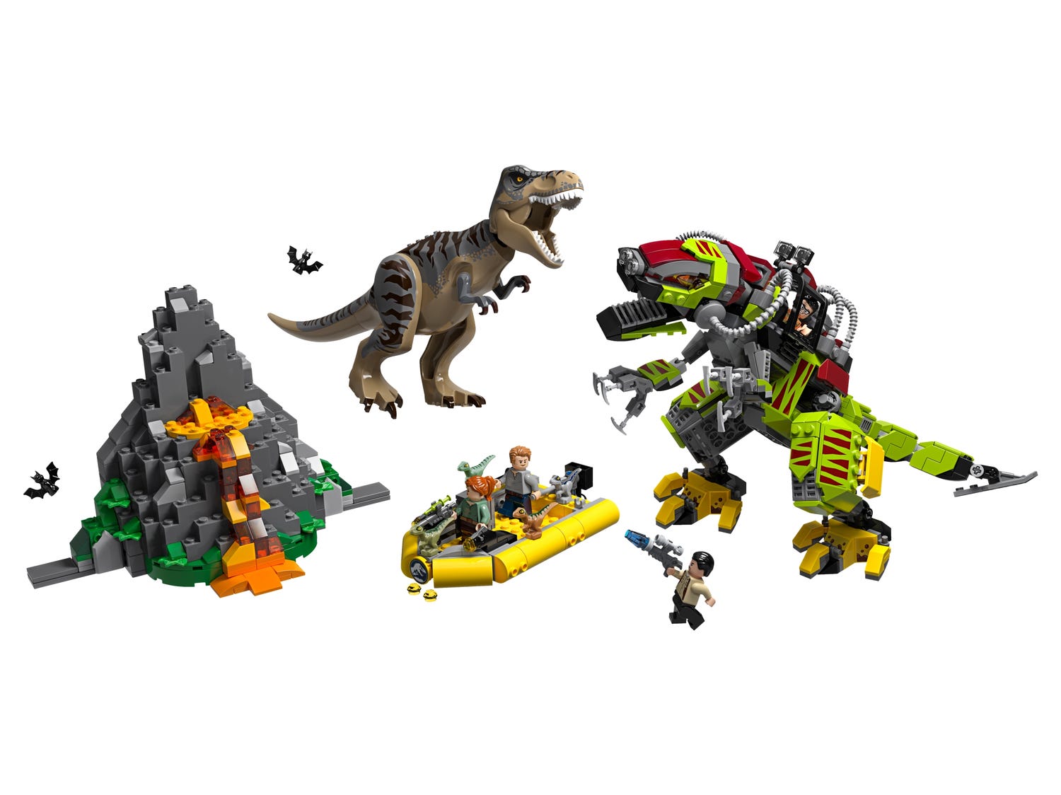 Lego Toy Lego Jurassic World Isla Nublar Sets Rex Vs Dino-Mech