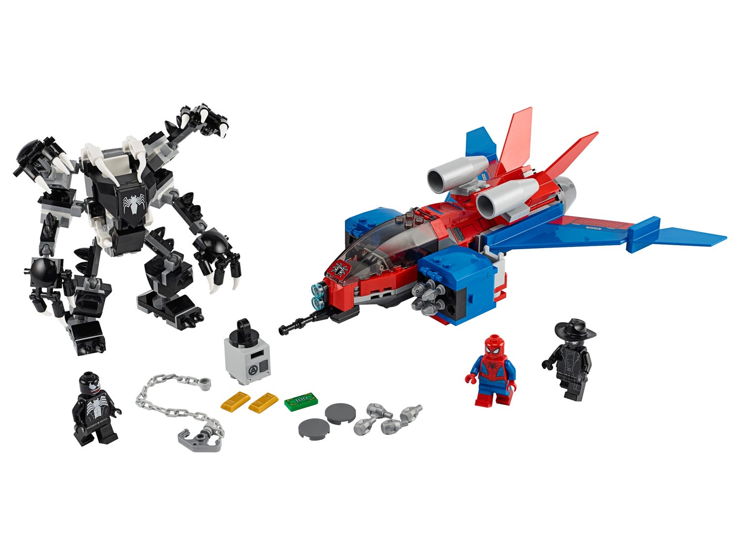 Spiderjet Vs Venom Mech Marvel Offiziellen Lego Shop De