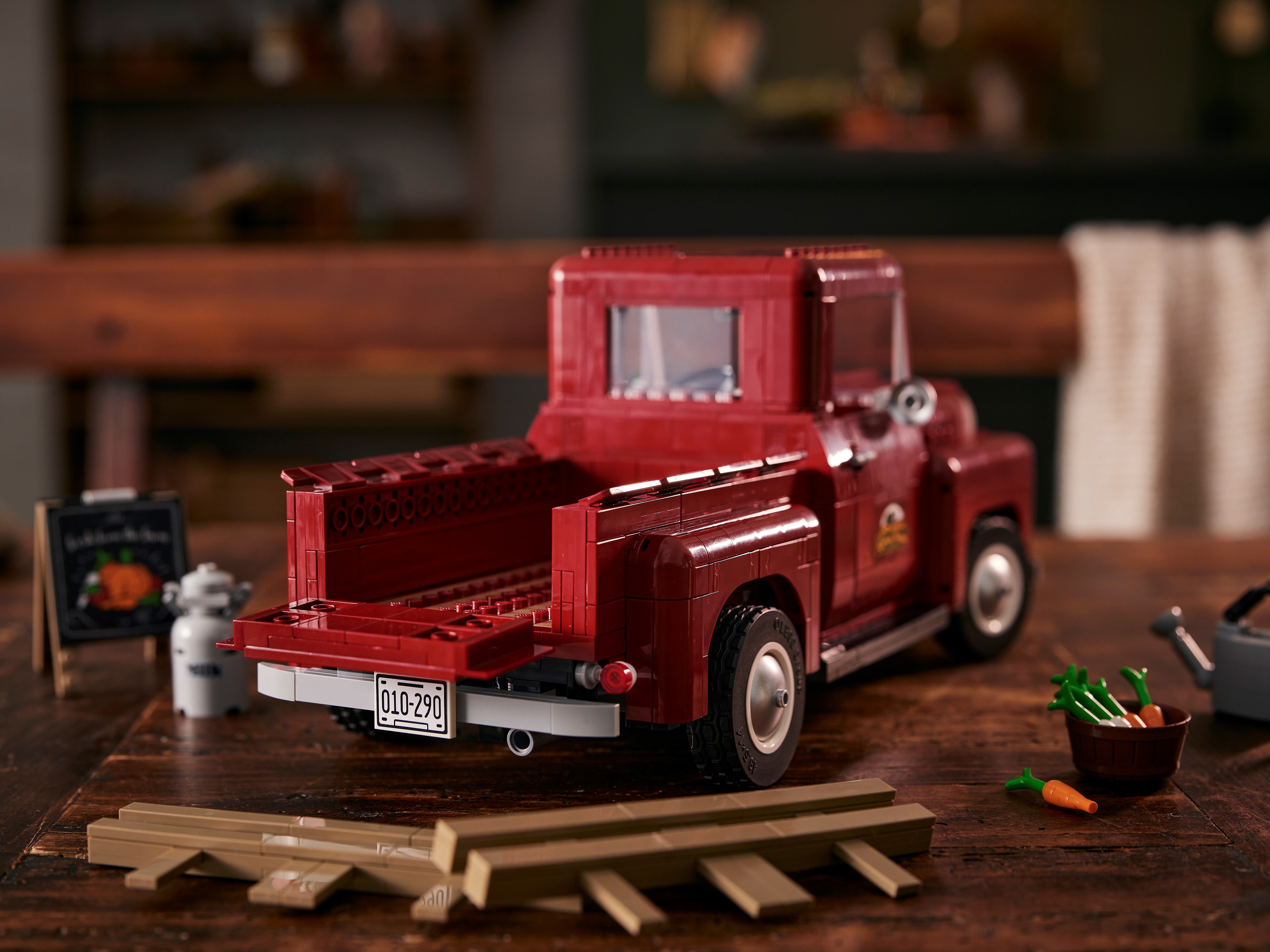 LEGO 10290 Icons Pickup, Camioncino in Mattoncini da Costruzione per Adulti,  Mod