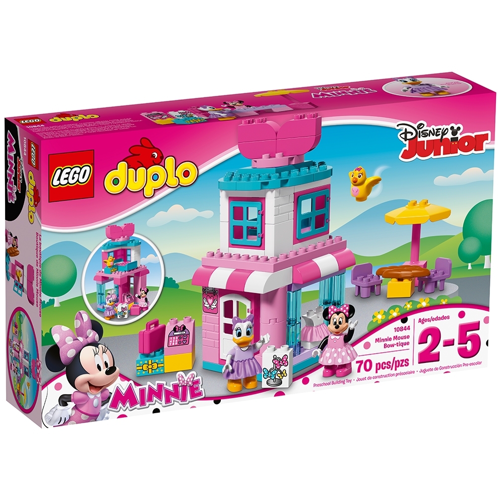Lego Duplo DISNEY MINNIE MOUSE PINK BOW SPECIALTY PRINTED BLOCK Polka Dots 