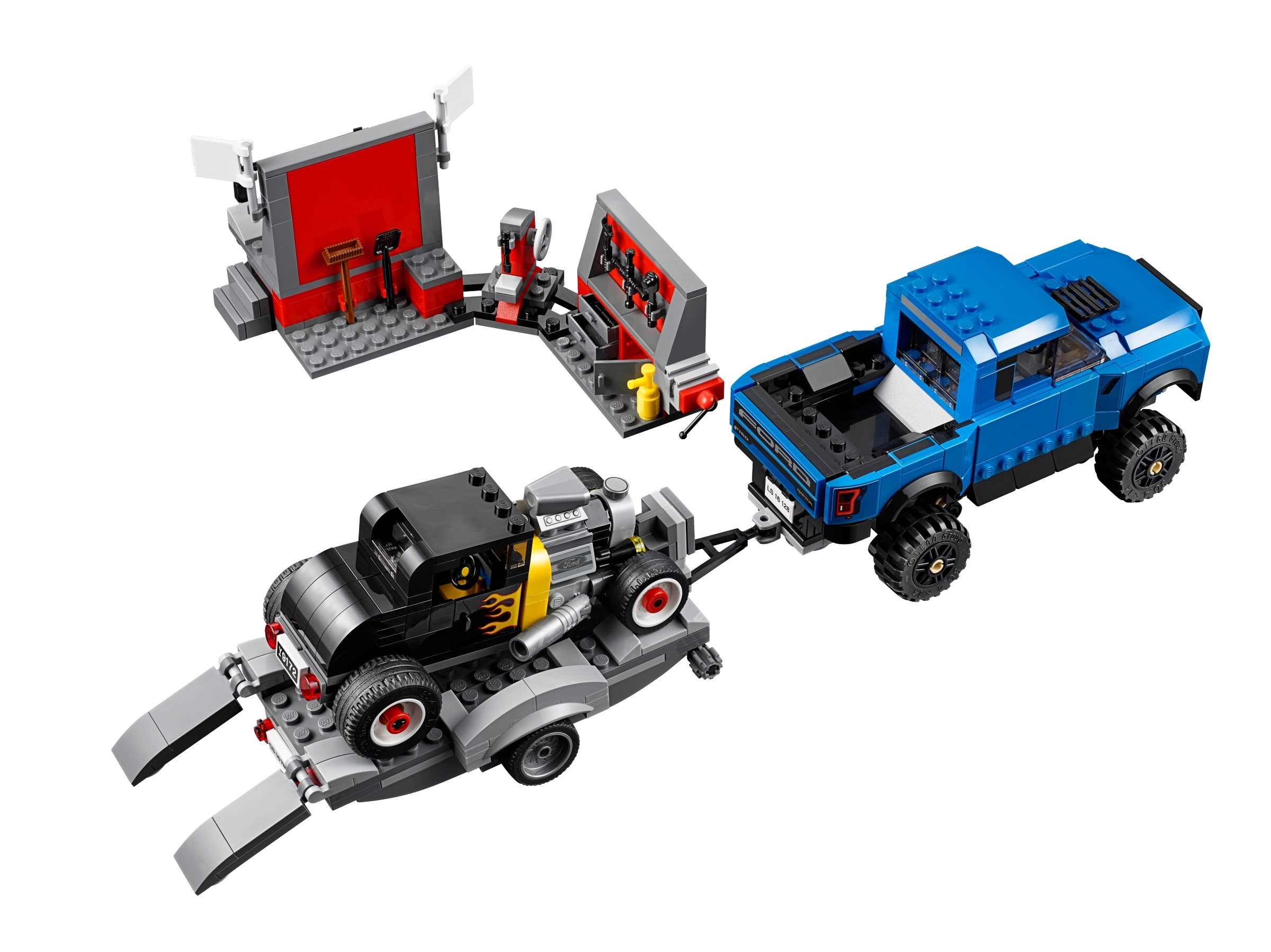 kom videre Bowling Høj eksponering Ford F-150 Raptor & Ford Model A Hot Rod 75875 | Speed Champions | Buy  online at the Official LEGO® Shop US