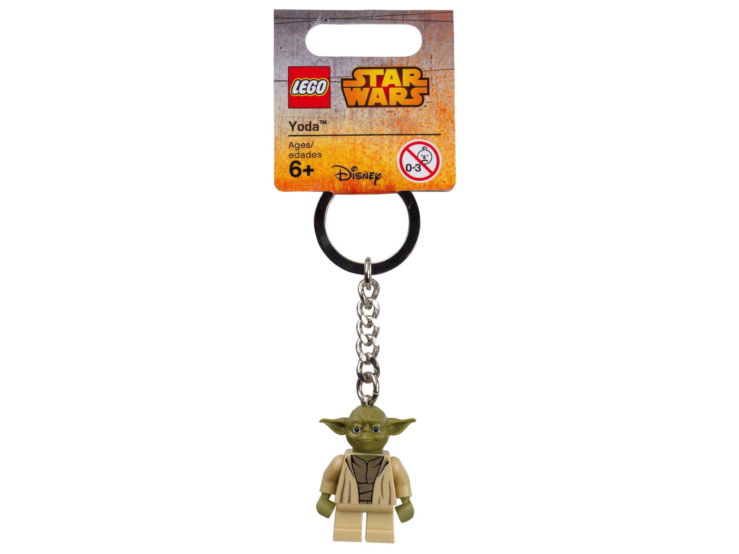 Authentic Disney Parks LEGO Star Wars Yoda Keychain 853449 