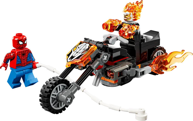 Spider-Man et sa moto contre Ghost Rider - Image 1