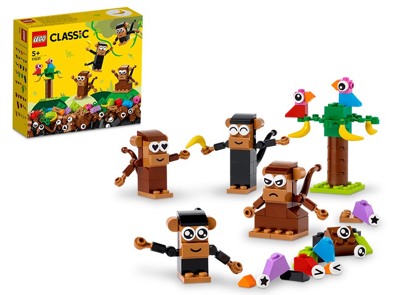 LEGO 10696 Classic Caja de Ladrillos Creativos Mediana, Base Verde, Coches  y Animales de Juguete, Fácil Almacenaje, Juego de Construcción, Regalo para  Niños y Niñas a Partir de 4 Años