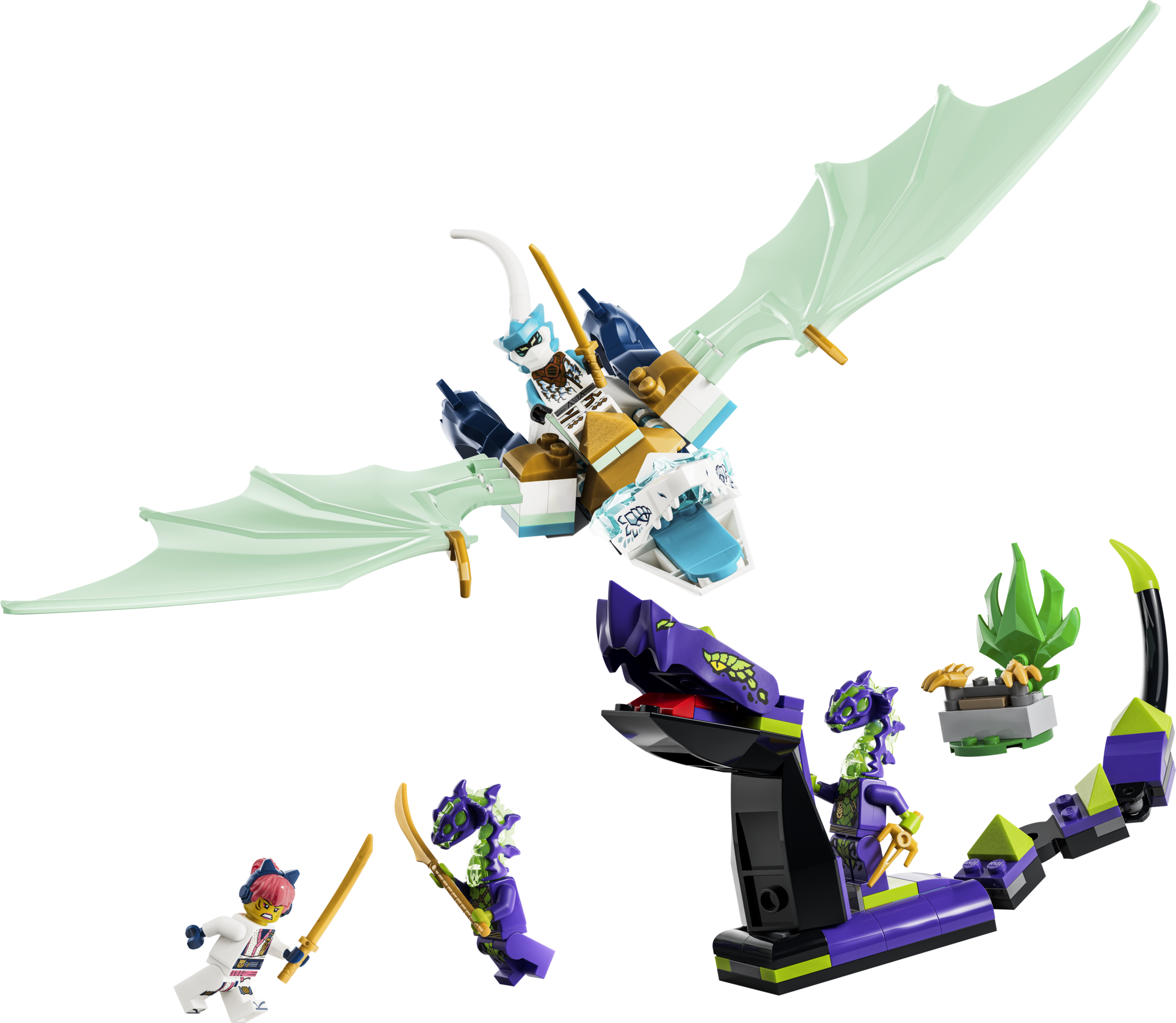 Zane's Ice Dragon Battle 71865 | NINJAGO® | Buy online at the