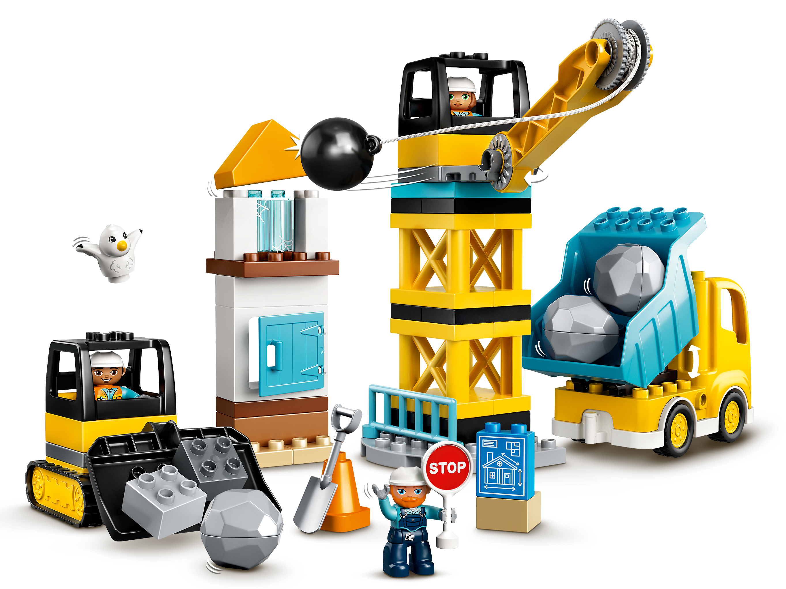 Le camion de construction et la grue à boule de destruction 60391 | City |  Boutique LEGO® officielle CA