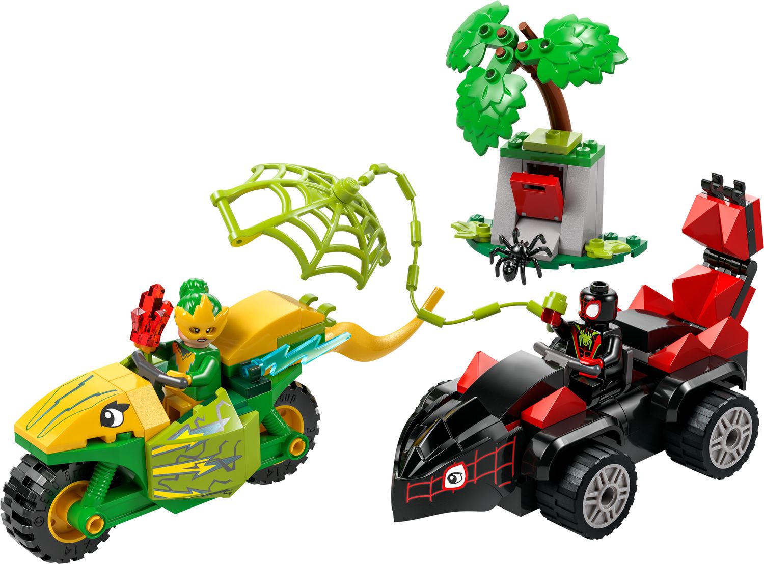 Spin and Electro Dinosaur Vehicle Chase