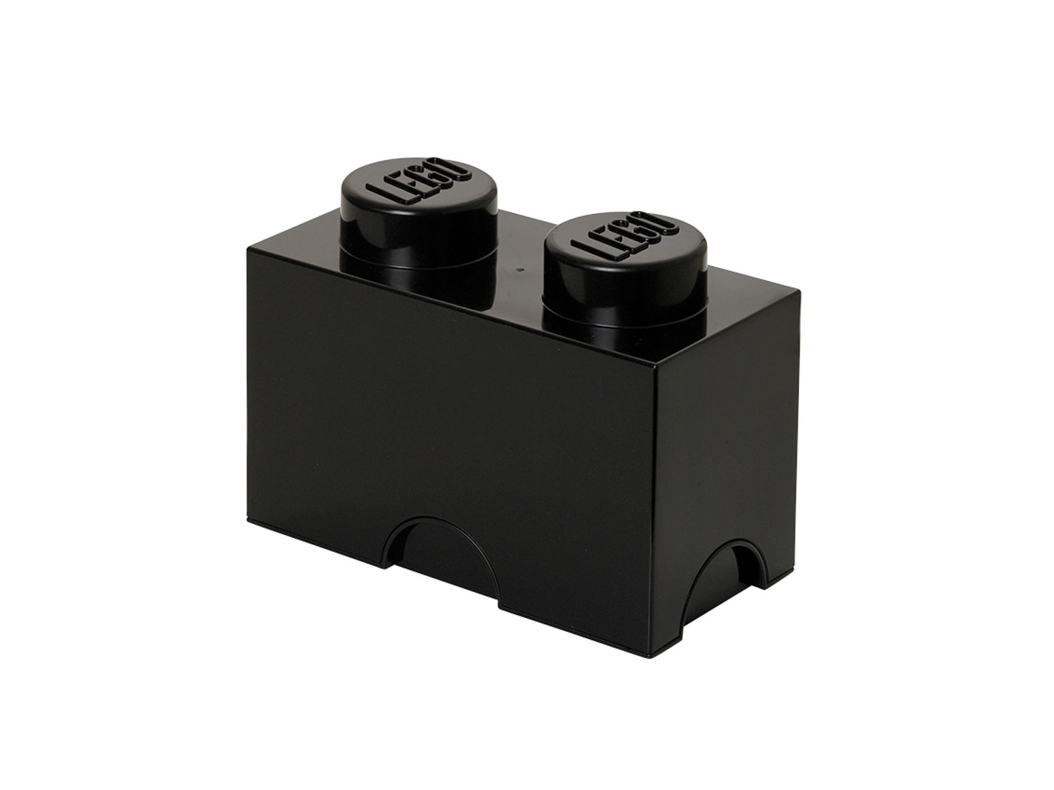 2-Stud Storage Brick – Black